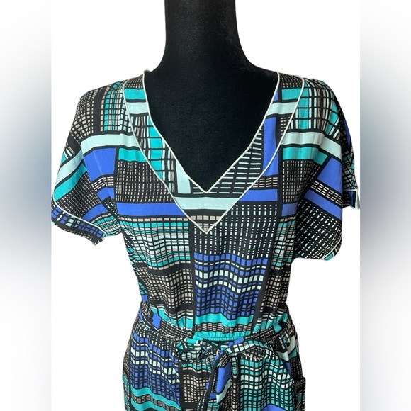 Banana Republic Retro Geometric Color Block Dress - Picture 8 of 10